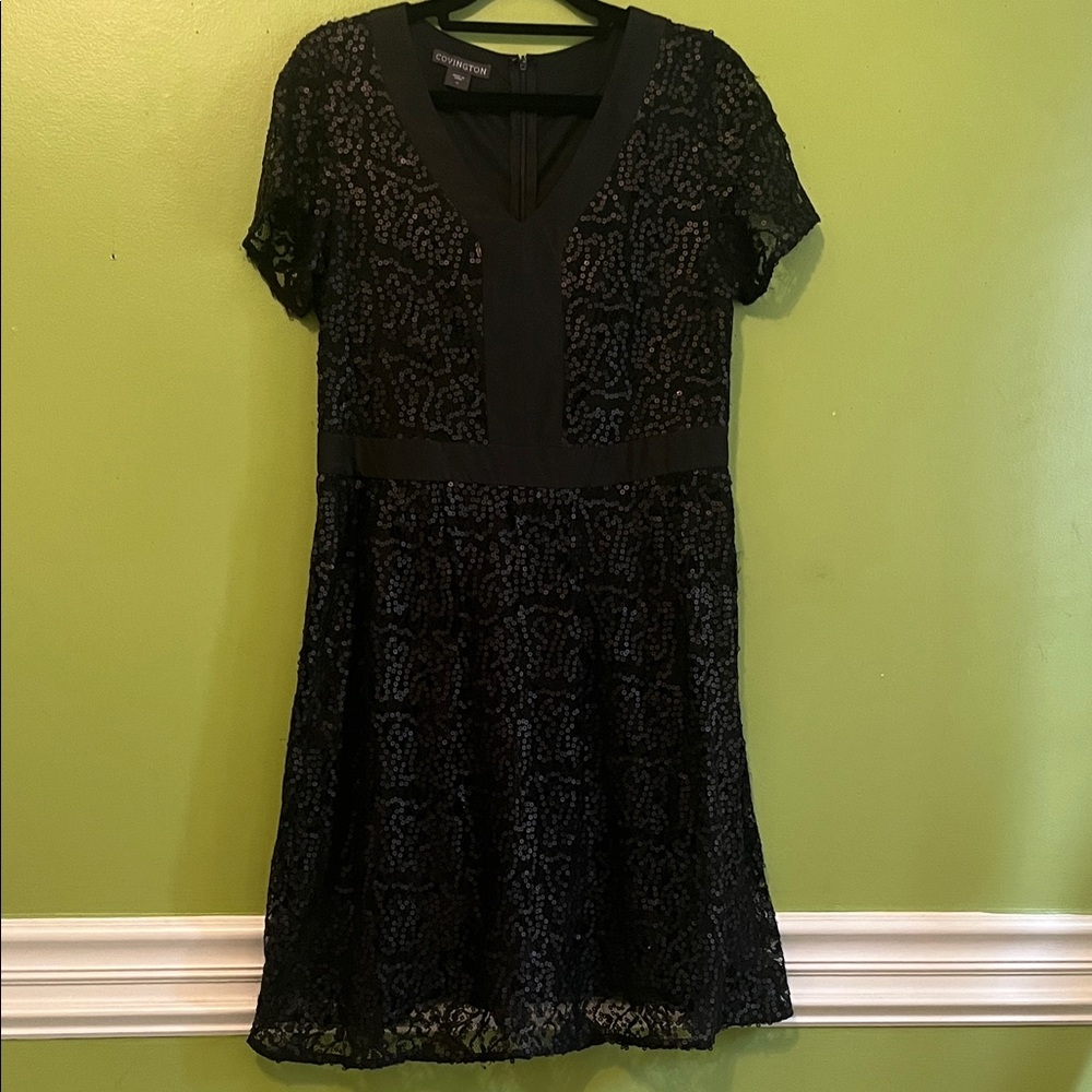 Covington Sequined Lace Dress